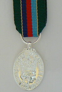 Volunteer Reserve S M miniature medal