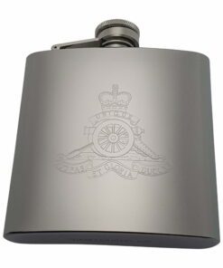 Royal Artillery (Gunners) Stainless Steel Hip Flask
