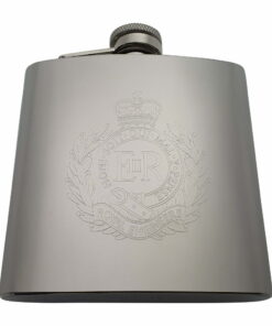 Royal Engineers Stainless Steel Hip Flask