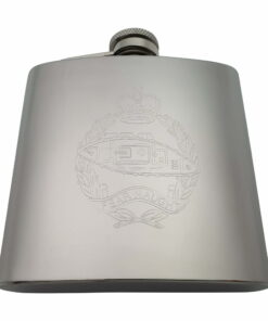 Royal Tank Regiment (RTR) Stainless Steel Hip Flask
