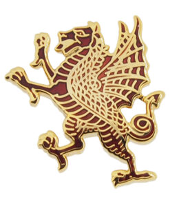 Royal Welch Fusiliers Rampant Dragon Lapel Badge
