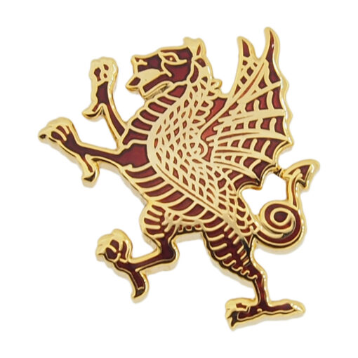 Royal Welch Fusiliers Rampant Dragon Lapel Badge