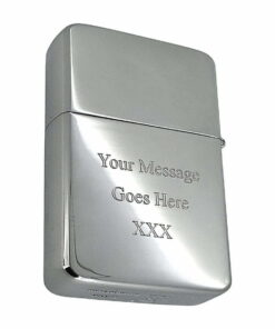 Star lighter with personalised engraved message