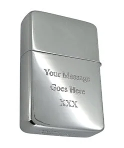 Star lighter with personalised engraved message