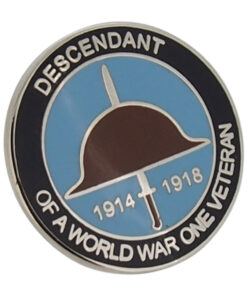 Descendant of World War 1 Veteran Lapel Badge