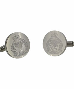 Royal Irish Regiment Round Engraved Cufflinks