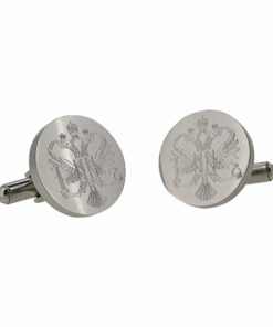 1st The Queen's Dragoon Guards Round Engraved Cufflinks
